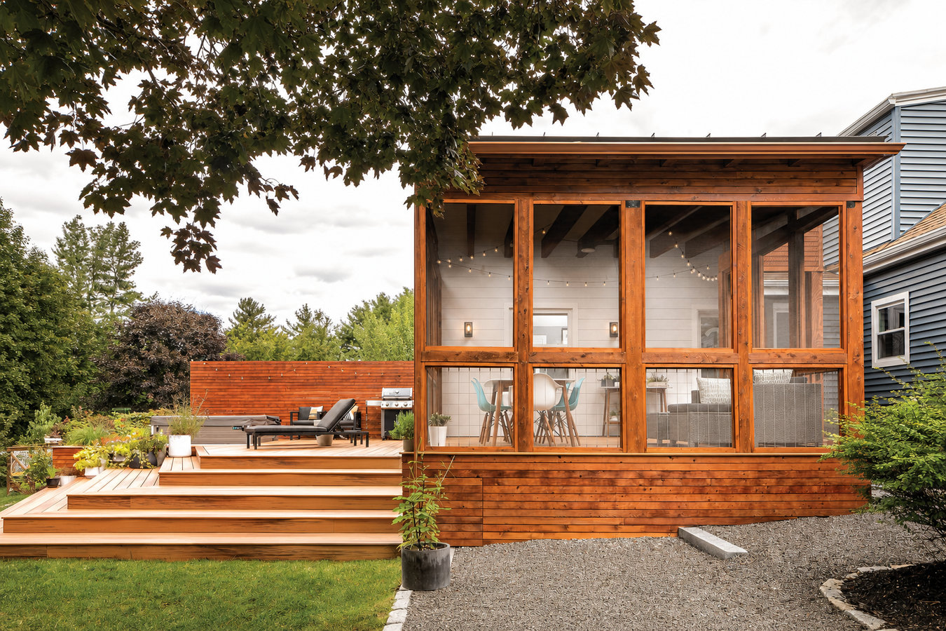 Screened-in porches and screened decks